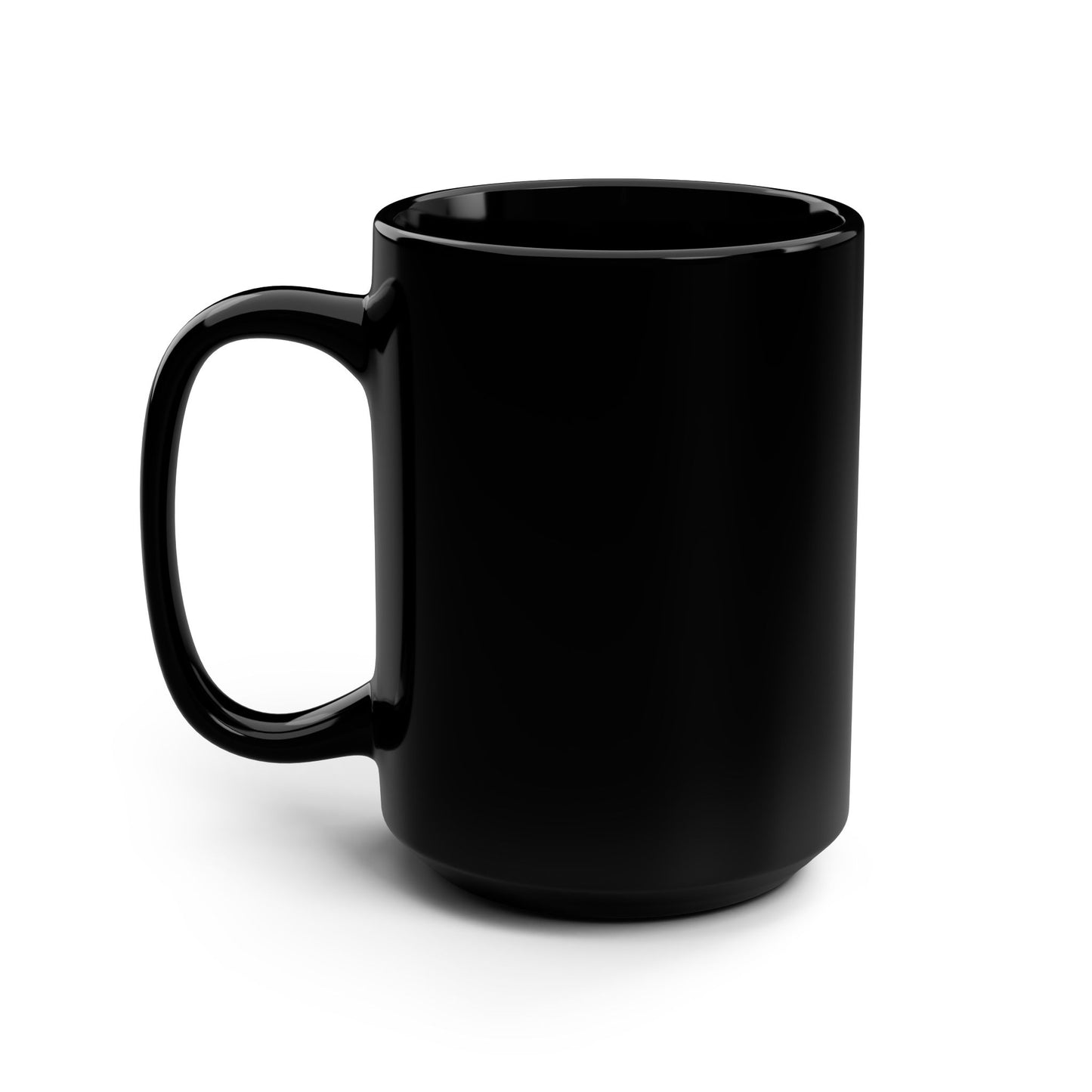 Black Ceramic Coffee Mug — 15oz