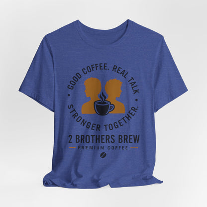 E&E 2 Brothers Brew — Heather & Aqua Tee