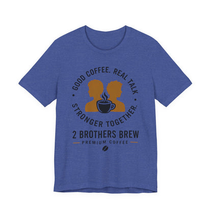 E&E 2 Brothers Brew — Heather & Aqua Tee