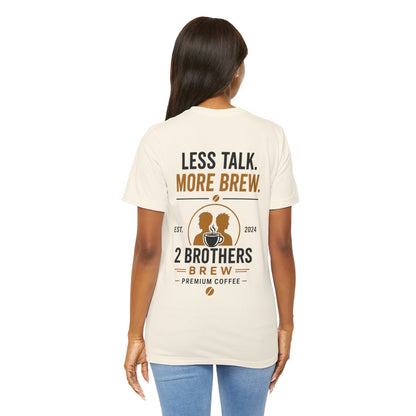 E&E 2 Brothers Brew — Natural & White Tee
