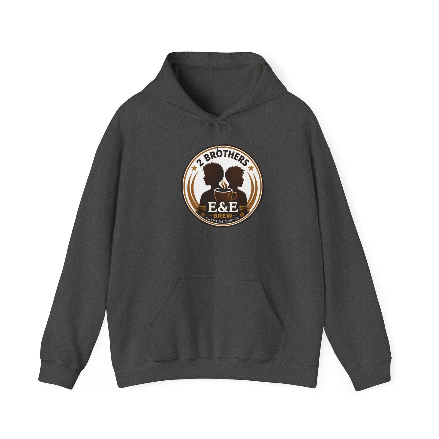 2 Brothers E&E Brew Logo Hoodie — Vintage Coffee Brand Sweatshirt