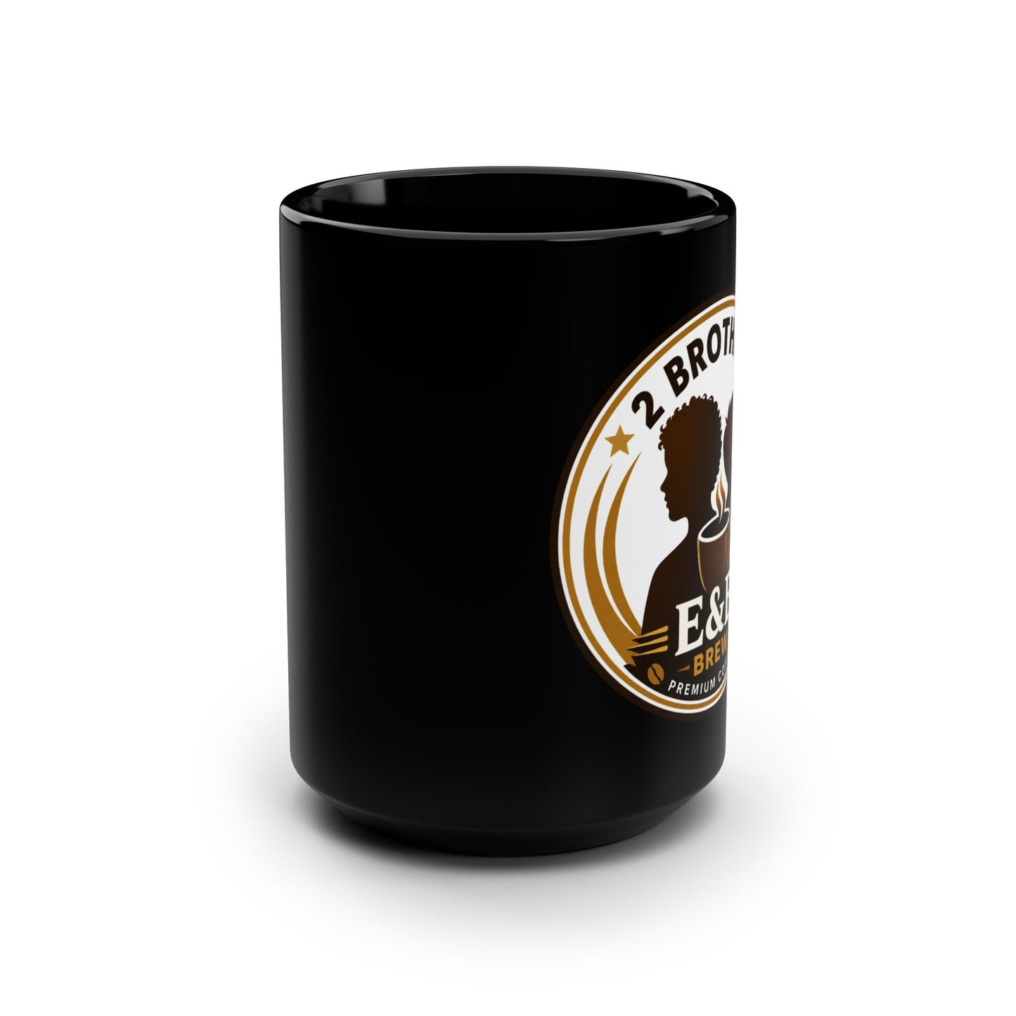 Black Ceramic Coffee Mug — 15oz