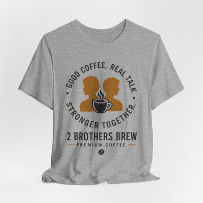 E&E 2 Brothers Brew — Heather & Aqua Tee