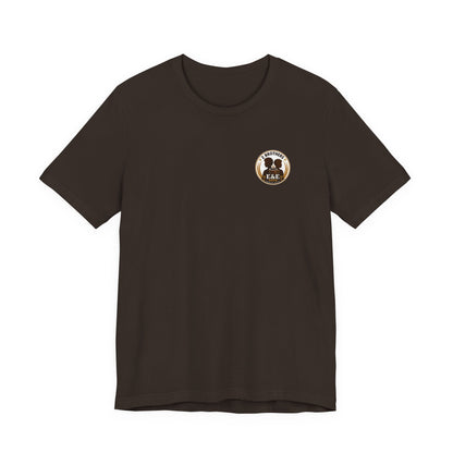 E&E 2 Brothers Brew — Heather Royal & Navy Tee