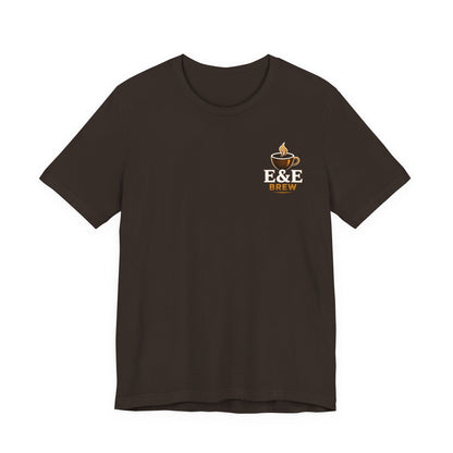 E&E 2 Brothers Brew — Less Talk More Brew Tee