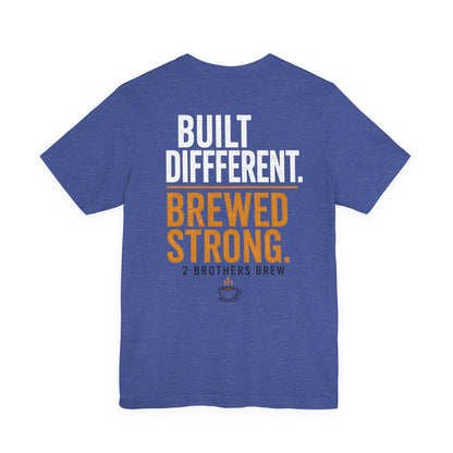 E&E 2 Brothers Brew — Heather Royal & Navy Tee