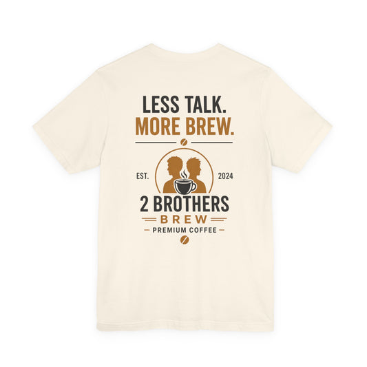 E&E 2 Brothers Brew — Natural & White Tee