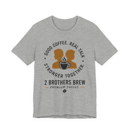 E&E 2 Brothers Brew — Heather & Aqua Tee