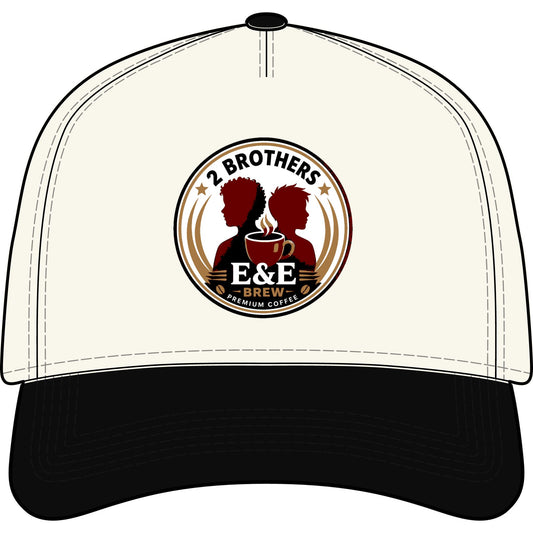 2 Brothers E&E Brew Coffee Logo Two-Tone Cap