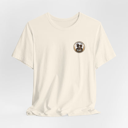 E&E 2 Brothers Brew — Heather Royal & Navy Tee