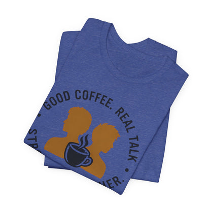 E&E 2 Brothers Brew — Heather & Aqua Tee