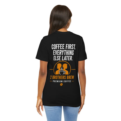 E&E 2 Brothers Brew — Classic Black & White Tee