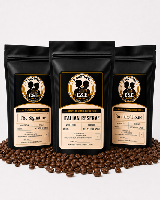 Best Sellers Flight coffee bundle - The Signature, Italian Reserve, and Brothers House bags