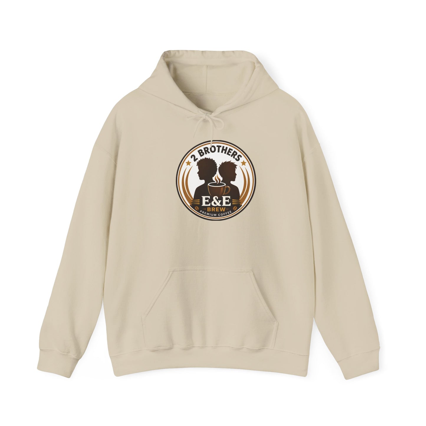 2 Brothers E&E Brew Logo Hoodie — Vintage Coffee Brand Sweatshirt