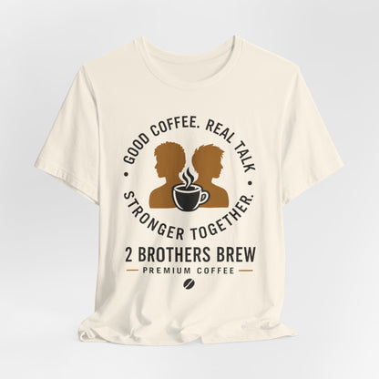 E&E 2 Brothers Brew — Heather & Aqua Tee