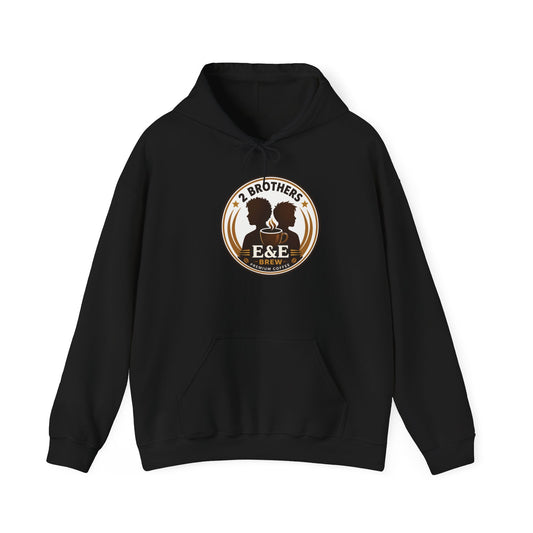 2 Brothers E&E Brew Logo Hoodie — Vintage Coffee Brand Sweatshirt
