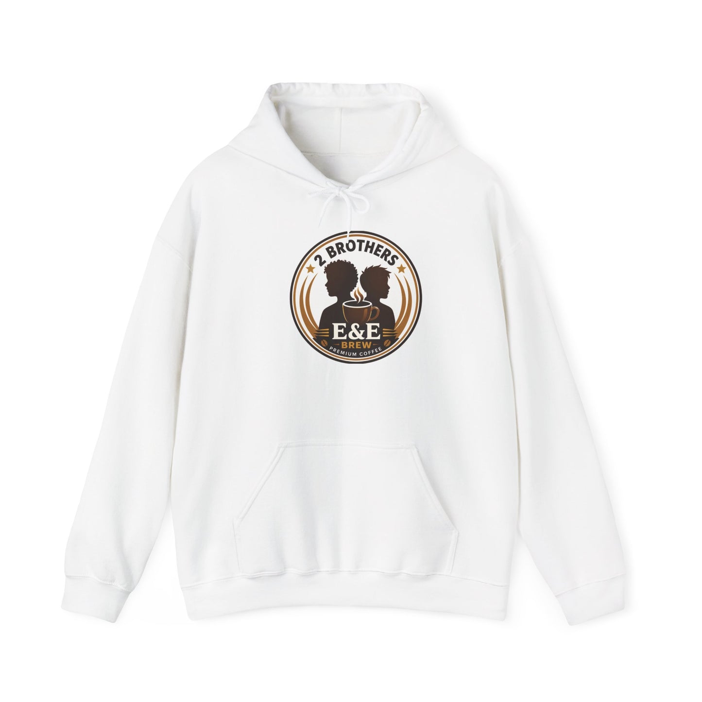 2 Brothers E&E Brew Logo Hoodie — Vintage Coffee Brand Sweatshirt