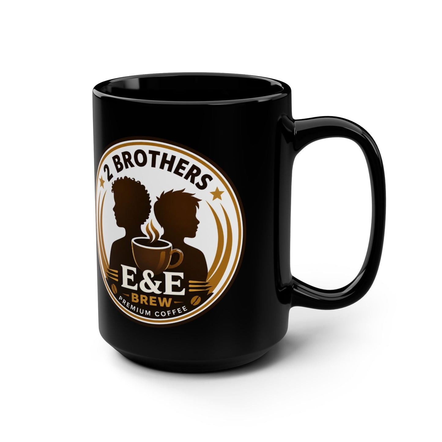 Black Ceramic Coffee Mug — 15oz