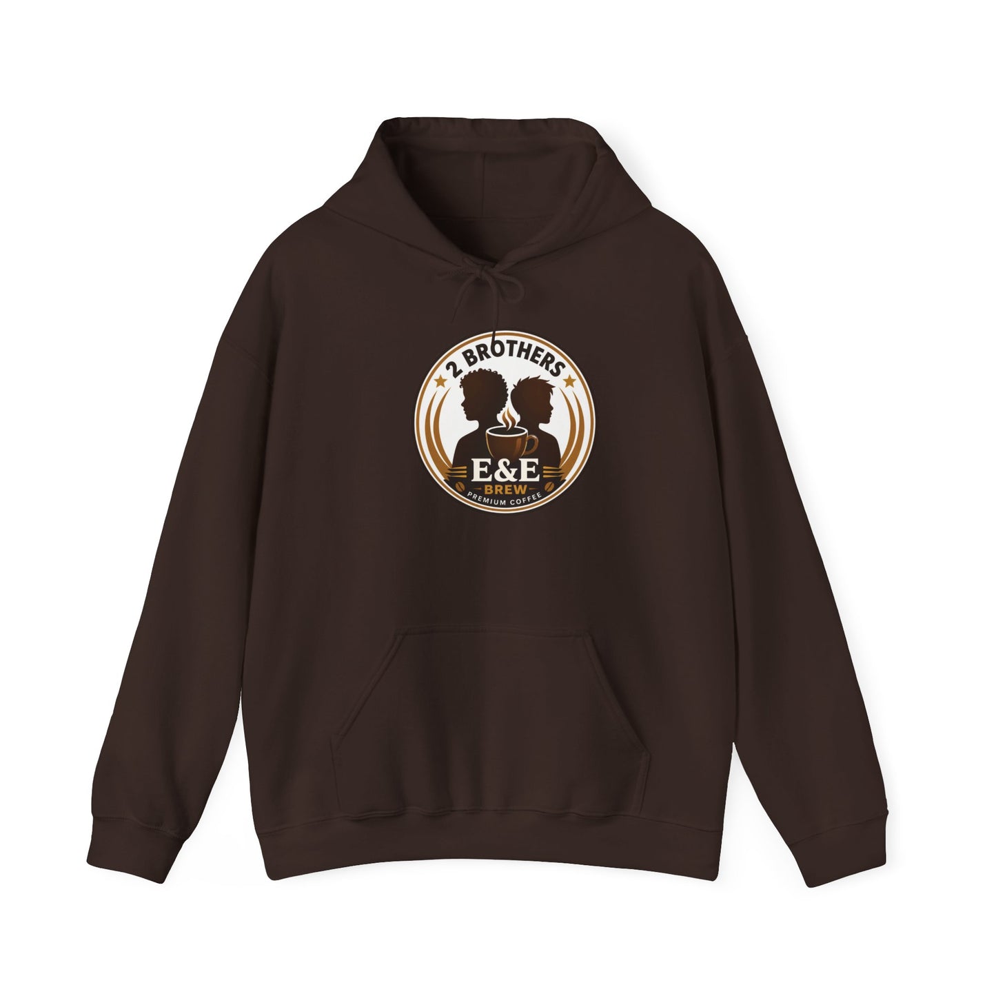 2 Brothers E&E Brew Logo Hoodie — Vintage Coffee Brand Sweatshirt