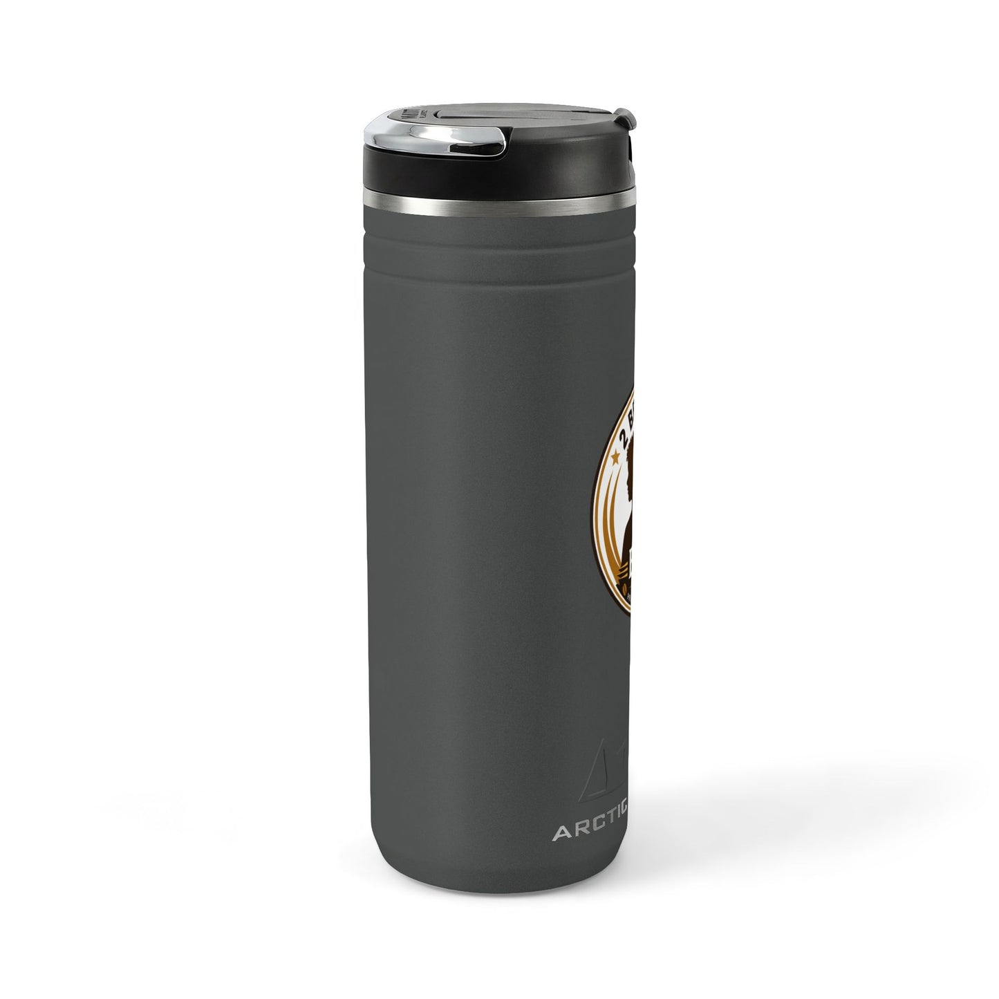 24oz Thermal Tumbler – "2 Brothers E&E Brew" Insulated Straw Travel Mug