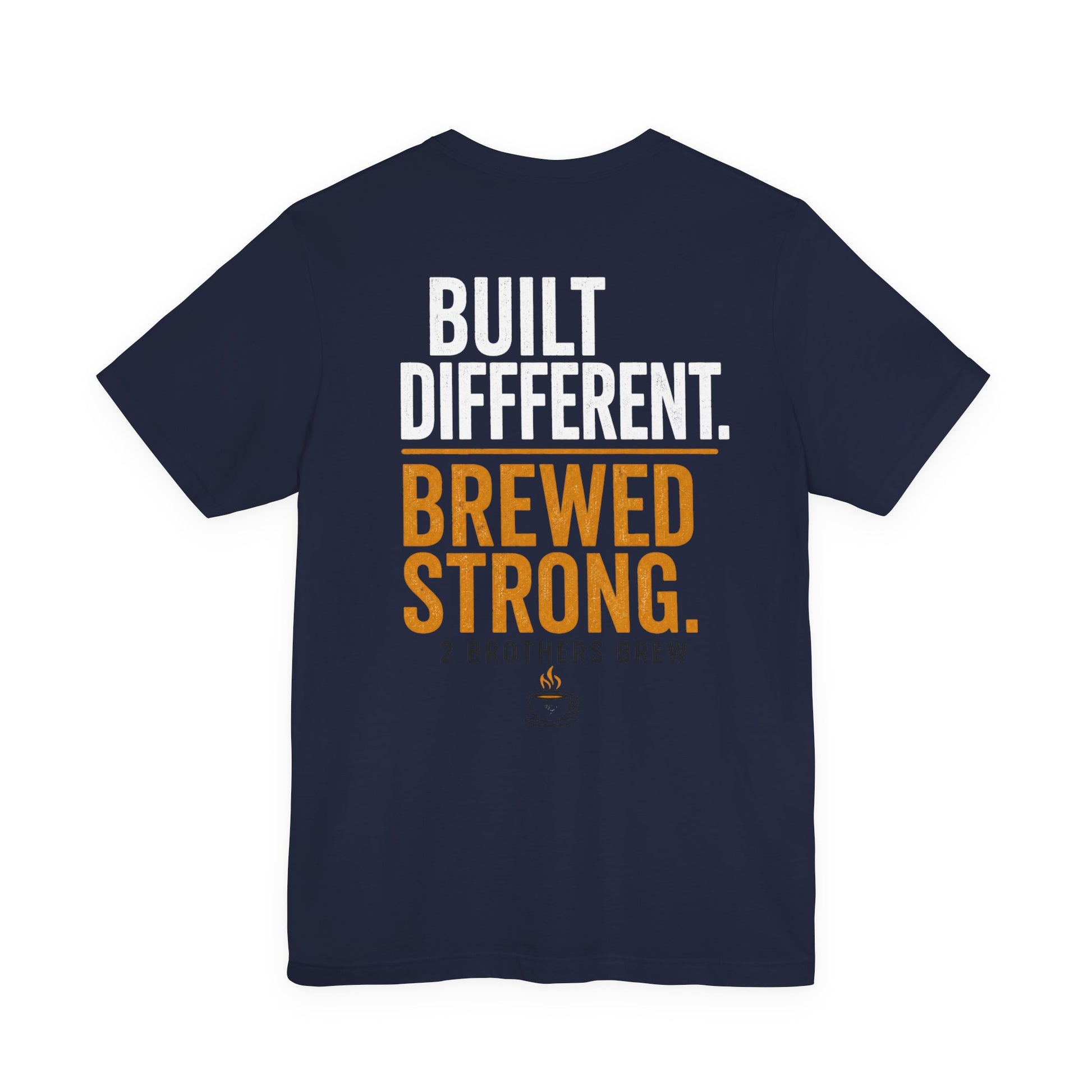 E&E 2 Brothers Brew — Heather Royal & Navy Tee