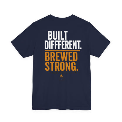 E&E 2 Brothers Brew — Heather Royal & Navy Tee