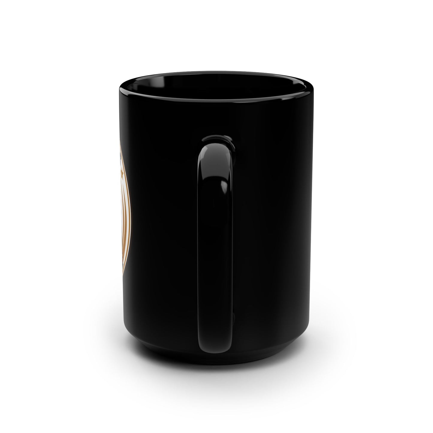 Black Ceramic Coffee Mug — 15oz
