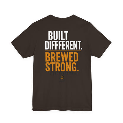 E&E 2 Brothers Brew — Heather Royal & Navy Tee