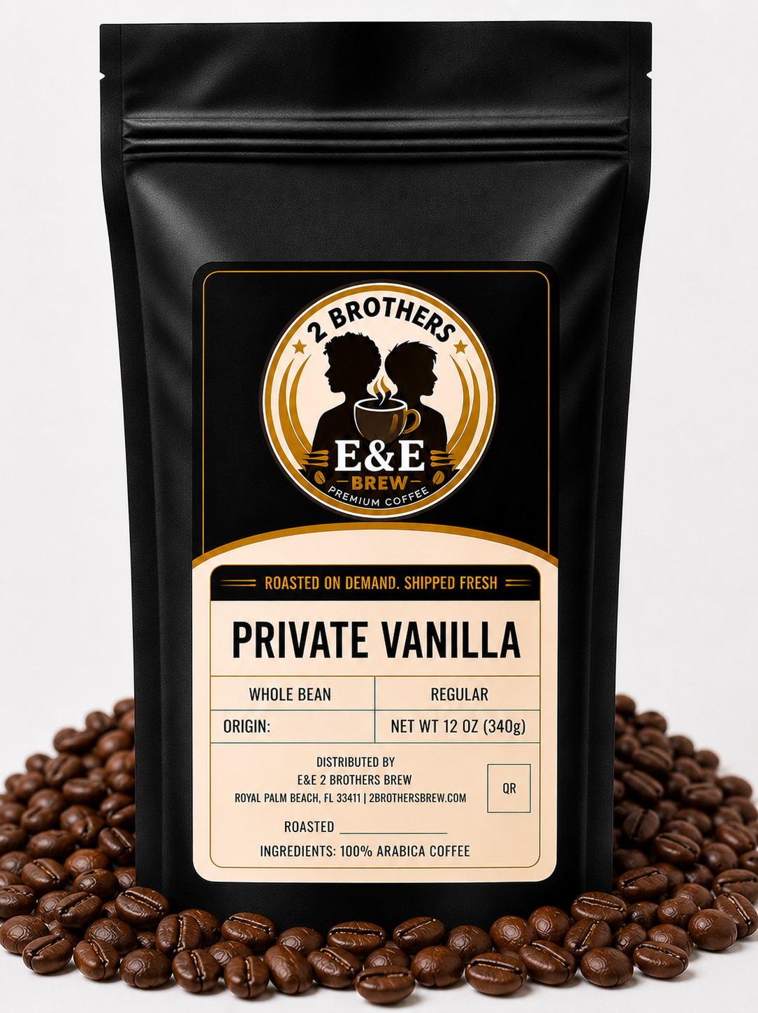 Private Vanilla coffee bag - included in the Flavor Flight bundle