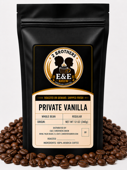 Private Vanilla coffee bag - included in the Flavor Flight bundle