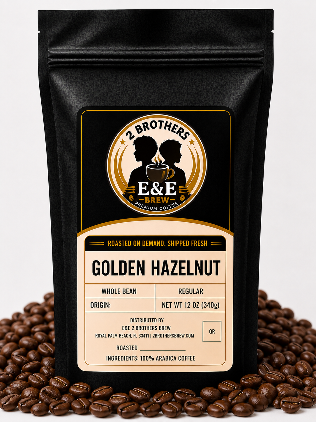 Golden Hazelnut coffee bag - included in the Flavor Flight bundle