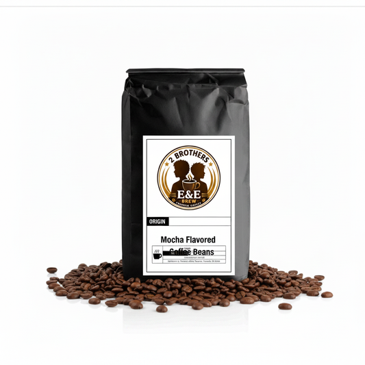 Mocha Flavored Coffee Beans - Rich Chocolate Coffee Flavored Specialty Coffee | 2 Brothers Brew